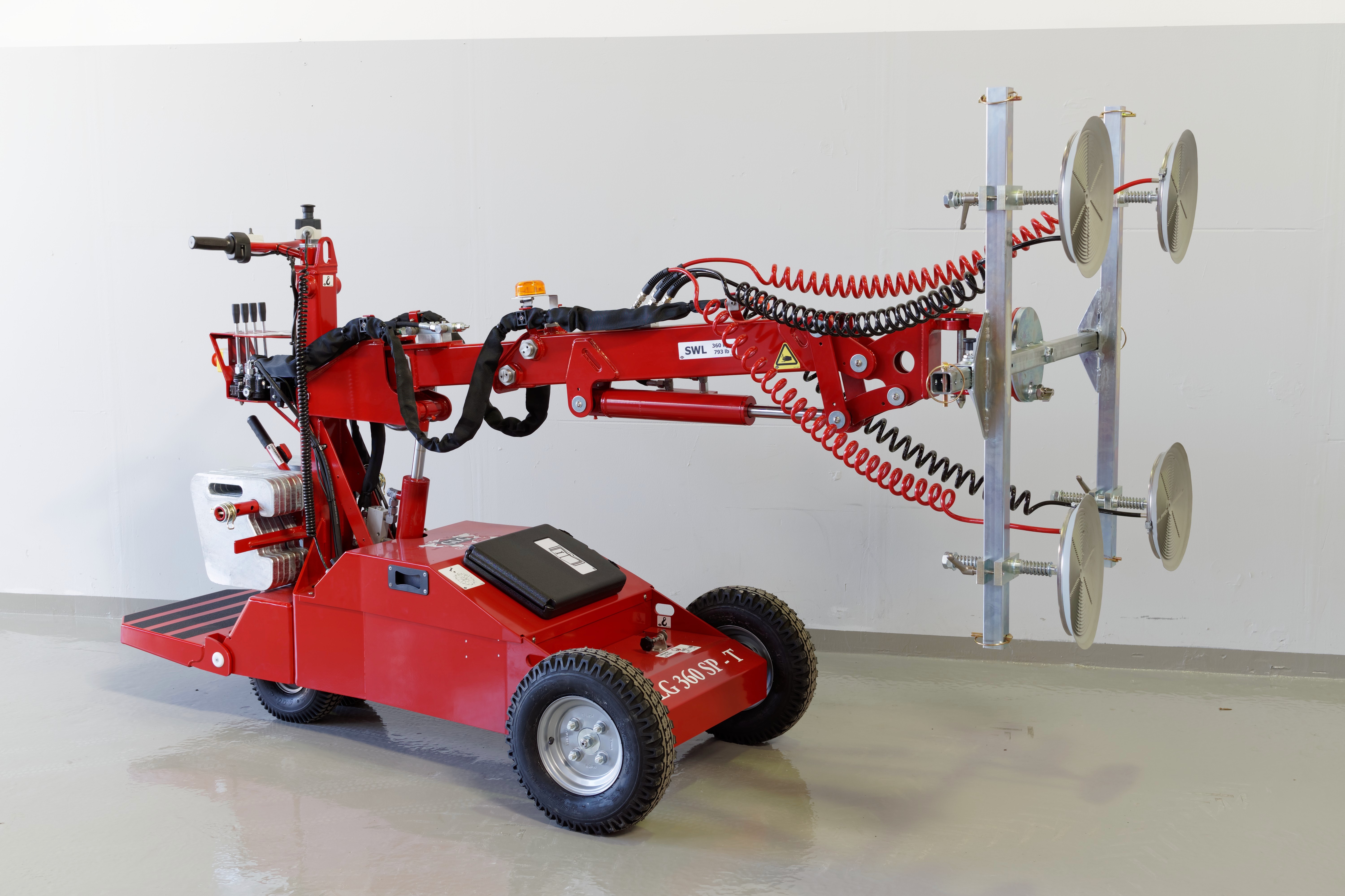 Glass lifts Mobile glass handlers Glass manipulators 3D